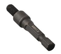 Wodsty Adaptador de enchufe autorroscante con vástago hexagonal de 1/4 pulgadas para taladros eléctricos, roscas internas y externas M6 M8 M10, acero al cromo vanadio