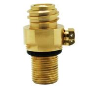 Wodsty Adaptador de válvula de latón para tanques de agua M18x1.5 TR21x4 de carbonata de sodio, válvula de pin de repuesto con acabado pulido, longitud de 2 pulgadas