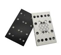 Wodsty Almohadilla de lija de repuesto para Festool RTS 400 REQ, 130 x 80 mm, 12 agujeros, espuma sintética blanca y negra y nailon