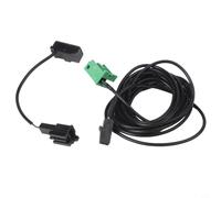 Wodsty Arnés de cables para teléfono micrófono compatible con RCD510 RNS315 MFD3 función manos libres 4 metros negro verde vehículo