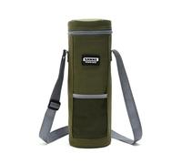 Wodsty Bolsa térmica térmica para botella de agua para senderismo y camping, bolsa de almuerzo con correa para el hombro, capacidad de 1,5 L/2 L, tela Oxford y aislamiento de papel de aluminio