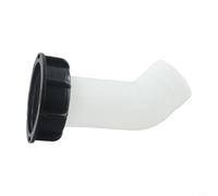 Wodsty Boquilla de drenaje de tubo curvado de 2 pulgadas para IBC Tote 1000L Válvula de tanque de agua de lluvia Manguera extendida con tapa para uso en jardín (estándar)