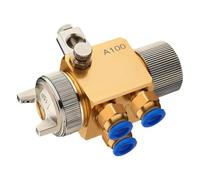 Wodsty Boquilla de pulverización automática A-100 para pintura a máquina blíster, boquilla de acero inoxidable de 08-20 mm, presión de aire ajustable 25-30 bar, para formación al vacío y soldadura por