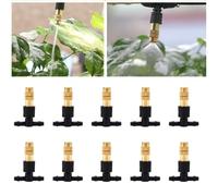 Wodsty Boquillas de jardín con núcleo de cobre, pulverizador de riego por | Pack de 10 pulverizadores de cobre eficientes para riego por goteo para jardín y agricultura