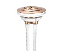 Wodsty Botón de tanque de doble descarga de 100 mm de longitud de varilla ABS para reparación de cisternas, diseño moderno en varios colores (oro rosa)