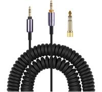 Wodsty Cable de audio para Sony Headphones, cobre sin oxígeno, chapado en oro, flexible hasta 5 m, color negro