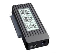 Wodsty Carcasa externa para disco duro de 3,5 pulgadas para unidades SATA con pantalla LCD, adaptador USB 3.2 Gen1 hasta 5 Gbps, solución Plug and Play para recuperación de datos