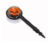 Wodsty Cepillo redondo giratorio negro para lavadora a presión PW909203K, pieza de limpieza al aire libre de 220V con adaptador de transferencia de bayoneta