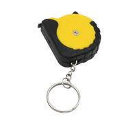 Wodsty Cinta métrica multiusos de 1 metro con llavero, regla de acero suave para medidas métricas y pulgadas, color plateado