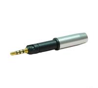 Wodsty Conector de auriculares equilibrado IP69, conector de audio de cobre completo resistente al agua para HD400 HD560S y para Audio Technica M50X M70X, conector de metal robusto (plata)