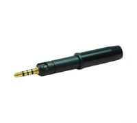 Wodsty Conector de auriculares equilibrado IP69, de cobre completo, resistente al agua, para HD400 HD560S y para Audio Technica M50X M70X, conector de metal robusto (negro)