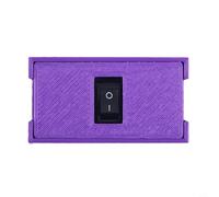 Wodsty Conector de interruptor RJ11 para teléfono fax ADSL, carcasa ABS púrpura con manual para controlar el timbre e Internet