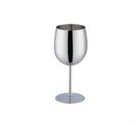 Wodsty Copa de vino de acero inoxidable de 350 ml, taza de cóctel inastillable con retención de temperatura para beber en bar, portátil para fiestas al aire libre, camping, playa (plata)