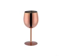 Wodsty Copa de vino de acero inoxidable de 350 ml, taza de cóctel inastillable con retención de temperatura para beber en bar, portátil para fiestas al aire libre, camping, playa (oro rosa)