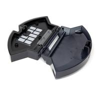 Wodsty Cubo de basura para aspiradora robot con filtro HEPA compatible con iHome Nova S1 y V9, caja de recogida de polvo ABS duradera para una limpieza eficiente y fácil mantenimiento