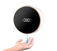 Wodsty Dispensador automático de jabón de espuma de gel de 300 ml, soporte de pared sin contacto con temperatura y fuente de potencia, niveles de espuma ajustables, construcción ABS + PP para baño