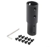 Wodsty Elevador telescópico de aluminio para Xiaomi para scooters eléctricos M365 Pro Pro2 1S, vástago ergonómico de extensión de altura con tornillos, rojo (negro)