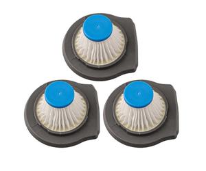 Wodsty Filtro de reacción lavable para Black+Dker para Uums de mano Dustbuster, compatible con Hlvcf10 y Cln Slim Reviva Series, espuma + filtración de papel (paquete de 1/3)