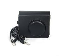 Wodsty Funda para cámara Kodak MS300 de piel sintética, resistente a golpes, funda rígida con correa para el cuello, accesorio compacto para fotógrafos, color negro