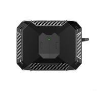 Wodsty Funda portátil para JBL Wave Beam2 con función atril y gancho, diseño de fibra de carbono, carcasa ABS multicolor (negro)