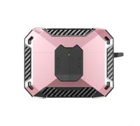 Wodsty Funda portátil para JBL Wave BEAM2 con función atril y gancho, diseño de fibra de carbono, carcasa ABS multicolor (rosa)