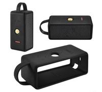 Wodsty Funda protectora de silicona para altavoz Marshall Emberton III, funda suave a prueba de golpes con recortes precisos, resistente a los arañazos, impermeable, accesorio (negro)