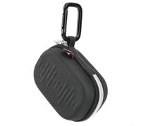Wodsty Funda rígida de EVA y tela Oxford para auriculares, con cremallera y ganchos, resistente a los golpes, color negro