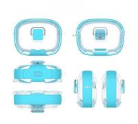 Wodsty Funda rígida de TPU para JBL Vibe Beam, Vibe Beam 2, Vibe 200TWS, resistente protección contra golpes y arañazos, perfil delgado para bolsa, ideal para entrenamiento, color azul claro