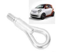 Wodsty Gancho de remolque de metal plateado compatible con BMW Serie 3 E36 E46 7er E38 8er E31 Z3 para mini para Smart
