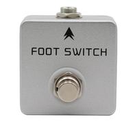 Wodsty Grifo de metal completo para efectos de guitarra Tempo Footswitch, pedal selector de canal de bloqueo para la mayoría de amperios, no requiere alimentación, plateado