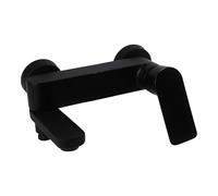 Wodsty Grifo giratorio de baño para ducha de mano montado en la pared en Ay y cromo, construcción de latón macizo con distancia central ajustable de 13,5 a 17 cm para bañera