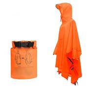 Wodsty Impermeable Threeinone con capucha para exteriores, poliéster 210T, 5000 mm, impermeable, ligero, plegable, para senderismo, camping, pesca, poncho de lluvia para adultos