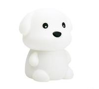 Wodsty Inteligente para luz nocturna como robot de IA con activación de voz y conversión de texto, conexión WiFi, varias voces, oso (Dog)