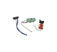 Wodsty Interruptor de repuesto y conector de placa de control para taladro Worx WU390 WX390 WX3901 WX39031 WU3909 WX3909 20V H3