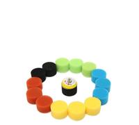 Wodsty Juego de 16 almohadillas de pulido de esponja de 50 mm para pulidora de coche, encerado y pulido con bandeja de tornillos