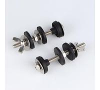 Wodsty Juego de 2 tornillos de fijación M6 para cisterna con arandelas y arandelas de acero inoxidable 304