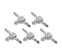 Wodsty Juego de 5 piezas de válvula de retención de conexión de retorno de aceite de tubo de inyector, conectores de 2 vías y 3 vías, compatible con inyectores Bosch 110 de riel común