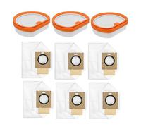 Wodsty Juego de filtros de repuesto y bolsas de polvo para Uwant V300, V400 | Pack de 3 filtros lavables y bolsa para el polvo Uwant V300, V400, V500, VC2406, VC2403