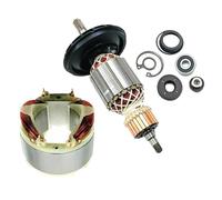 Wodsty Juego de reconstrucción de bobina de armadura y campo para herramientas eléctricas Bosch RH540, RH540S, RH540M - Números de pieza 1619P10864 y 1619P08324