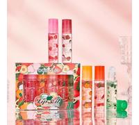Wodsty Juego de rodillos de aceite de labios, frutal, brillante, 6 colores | Fórmula profunda, antilabios secos, acabado aterciopelado, 6 aromas de frutas, cuidado diario