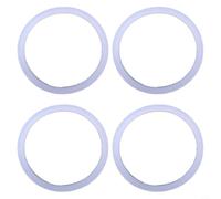 Wodsty Junta de silicona de repuesto para tapas de botellas de agua, para 19/24/32/40 onzas, juego de 4 anillos de sellado gris (color original)