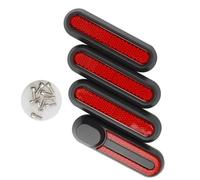 Wodsty Kit de repuesto de cubierta lateral para scooter eléctrico Xiaomi M365 M365 Pro 1S, construcción de metal y plástico, incluye 4 fundas y 10 tornillos (rojo o amarillo)