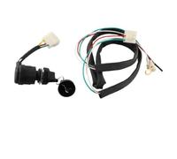 Wodsty Llave de encendido con arranque eléctrico para generador diésel 170F 178F 186F, cultivador y bomba de agua, cubierta protectora, color negro