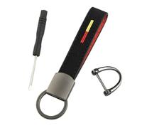 Wodsty Llavero de correa de cuero de metal con herramienta para BMW, accesorio automotriz para llaves de coche, idea de regalo para hombre, compacto, multifunción para anillo