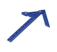 Wodsty Localizador central cuadrado para carpintería de 45/90 grados, ángulo recto, calibre de línea, regla de aleación de aluminio para carpintero de precisión, herramienta de medición