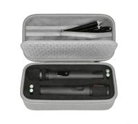 Wodsty Maletín de almacenamiento para JBL para partybox Wireless Dual Micrófonos EVA funda protectora con bolsillos de red negro (gris)