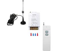 Wodsty Mando a distancia de alto rendimiento 30 A, AC 90-250 V, RF 433 MHz, | 30 A - Interruptor de control remoto (CA, 90-250 V, 433 MHz, para lámparas, motores de ventilador), color blanco