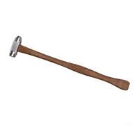 Wodsty Martillo de chapa de acero inoxidable con mango de madera de haya, cabezales de doble cara para reparación de carrocería sin costuras, diseño ergonómico