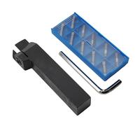 Wodsty MGEHR2020-3 - Soporte para herramientas de torneado de torno con 10 piezas MGMN300-para insertos de carburo M para ranurar y cortar, mano derecha, vástago de 20 mm, 125 mm de longitud