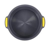 Wodsty Molde redondo de silicona de 10 pulgadas, molde antiadherente para pasteles, tarta de queso, corteza de pizza, liberación simple y limpia, resistente al calor, diámetro interior de 9.4 pulgadas